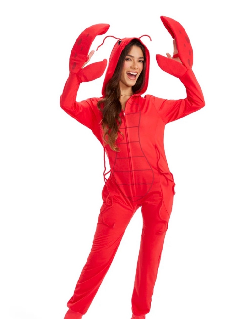 Red Lobster Onesie Jumpsuit - Women's Costume